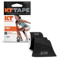 KT Tape Pro Precuts 10" 20/Roll Jet Black