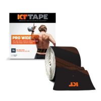 KT Tape Pro Wide Synthetic Precuts - 10", 75/Roll, Black