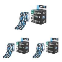 Heali Pro Precut Roll 20 Strips/Roll 2" x 10" Blue Camo - 3pk