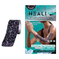 Heali Pro Precut Roll 20 Strips/Roll 2" x 10" Pink Splatter