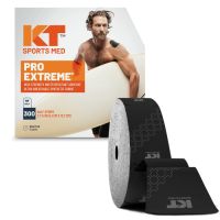 KT Tape PRO Extreme - 300 Precut Half Strips, Jet Black