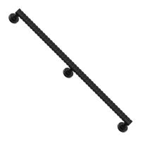 SafetyGrip 36 Straight Grab Bar Black