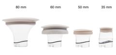 LymphaTouch - 4 Cup Selection 1 each of 35mm, 50mm, 60mm, 80mm