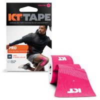 KT Tape PRO Synthetic Pre-cut - 10" Strips - 20 per Roll - Pink