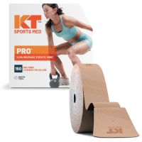 KT Tape PRO Jumbo Roll Synthetic Pre-cut - 10" Strips - 150 per Roll - Beige