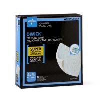 Qwick Nonadhesive Dressing with Aquaconductive Technology, 4.25" x 4" MSC5844Z