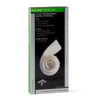 Maxorb Extra Ag+ CMC / Alginate Dressings, 1" x 12" Flat Rope, in Educational Packaging