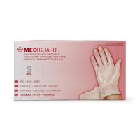 MediGuard Powder-Free Clear Vinyl Exam Gloves, Size S MSV511H