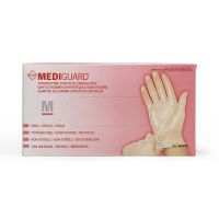 MediGuard Powder-Free Clear Vinyl Exam Gloves, Size M MSV512