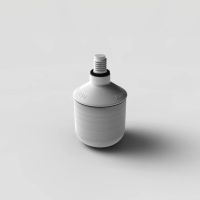 Ambutech 8mm Threaded Rolling Marshmallow Tip - White fits cane models SGS5020 & TGS5030