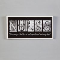 Nurse Inspirational Letter Art Plaque