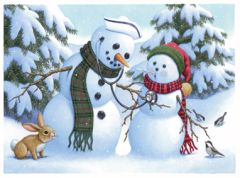 Nursing Snowpeople Print Only 