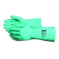 Chemstop Nitrile Unlined Industrial Gloves, 12 Mil, 13", Green, Size S