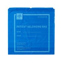 Patient Belongings Bag with Drawstring, 20" x 20", Blue