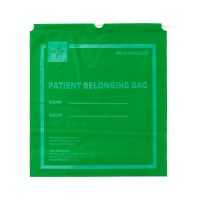 Patient Belongings Bag with Drawstring, 18" x 20", Lime Green