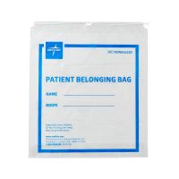 Patient Belongings Bag with Drawstring, 18" x 20", Clear NON026330