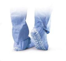 Nonskid Spunbond Polypropylene Shoe Covers, Blue, Regular / Large Fits Up to a Men's Size 12
