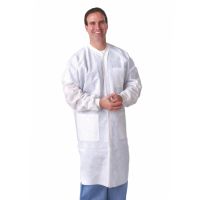 Disposable Knit Cuff / Knit Collar Multilayer Lab Coats NONSW500MZ