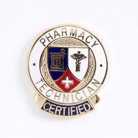 Certified Pharmacy Tech Banner Lapel Pin