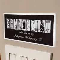 Pharmacist Inspirational Letter Art Plaque