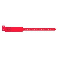 Sentry Alert ID Band with "Allergy Alert" Preprinted, 1" x 11-1/2", Adult, Red
