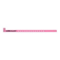 ID Band, Limp Alert, Narrow, Pink