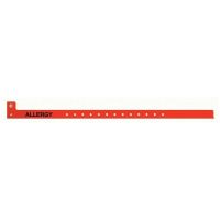 Sentry Alert ID Band with "Allergy" Preprinted, Adult / Pediatric, Red