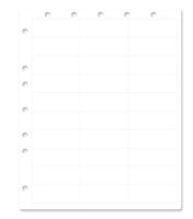 Laser Labels with Holes, White, 1.5" x 1", 30/Sheet