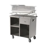 Stainless Steel Bassinet with 3 Shelves