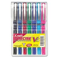 0.5 mm Extra Fine Point Precise V5 Rollerball Pens, Assorted Ink Colors