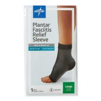 Black Plantar Fasciitis Sleeve, One, Size L (Men's 10-13/Women's 11-12)