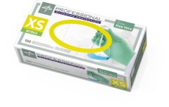 Professional Powder-Free Textured Nitrile Exam Gloves with Aloe, Size XS