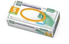 Professional Powder-Free Textured Nitrile Exam Gloves with Aloe, Size S PRO31761