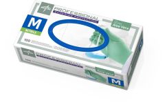 Professional Powder-Free Textured Nitrile Exam Gloves with Aloe, Size M PRO31762H