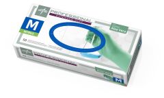 Professional Powder-Free Textured Nitrile Exam Gloves with Aloe, Size M