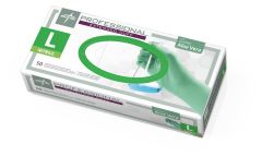 Professional Powder-Free Textured Nitrile Exam Gloves with Aloe, Size L PRO31773