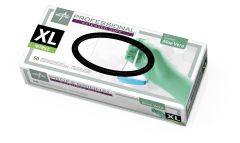 Professional Powder-Free Textured Nitrile Exam Gloves with Aloe, Size XL