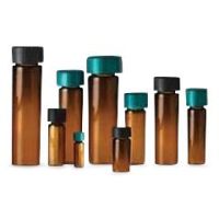 Amber Screw-Thread Vial with Phenolic Pulp / Vinyl-Lined Cap, 5 dr.