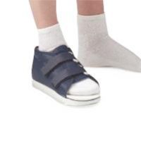 Aegis Navy Post-Op Shoe with Loop Lock Closure and Rubber Sole, Men's Size L