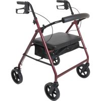 Bariatric Rollator w/ 8"wheels Burgundy