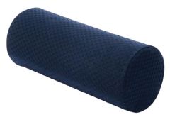Round Cervical Pillow-Blue Memory Foam 12"h x 5"wx 5"d
