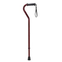 Drive Adjustable Offset Handle Cane w/ Gel Grip-Red Crackle