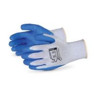 10 Gauge Dexterity General Purpose Latex Dip Knit Industrial Gloves, Gray, Size XL