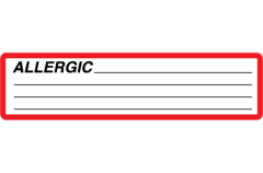 Allergy Labels by Brady Worldwide  PFTN12A