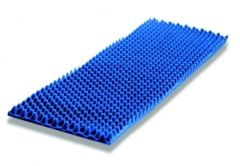 BioClinic Egg Crate Overlay, Standard Density, No Sleeve, 32.5" x 71.5" x 2.5", 1/2" Base, 2-1/2" Peak Height