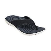 Canvas Stripe Sandals, Black, Women's Size 11