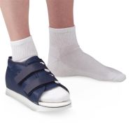 Aegis Navy Post-Op Shoe with Loop Lock Closure and Rubber Sole, Men's Size M, SQS204402