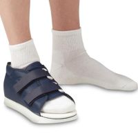 Aegis Navy Post-Op Shoe with Loop Lock Closure and Rubber Sole, Women's Size S, SQS204407