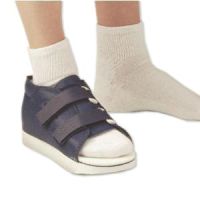 Aegis Navy Post-Op Shoe with Loop Lock Closure and Rubber Sole, Women's Size M, SQS204408