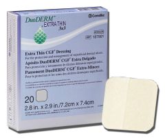 DuoDERM Extra Thin Dressing, Controlled Gel Formula, Rectangle, 2" x 8"